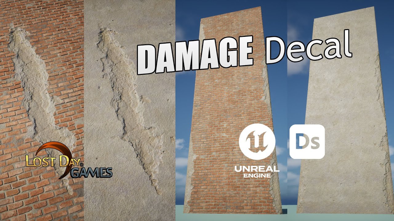Unreal Engine Damage Texture Create Chip and Chunk Damage in Substance Designer | Decals & Edge Wear ...