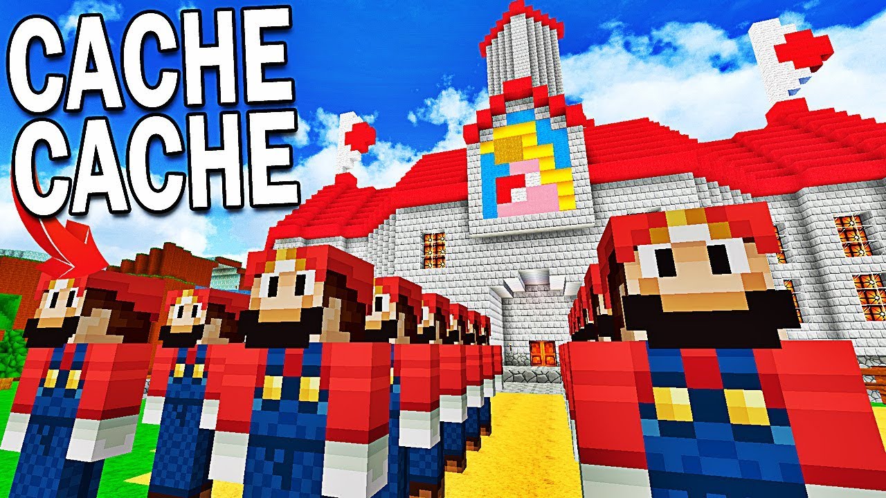 fright night CACHE CACHE MINECRAFT ! | QUI EST LE VRAI MARIO ?