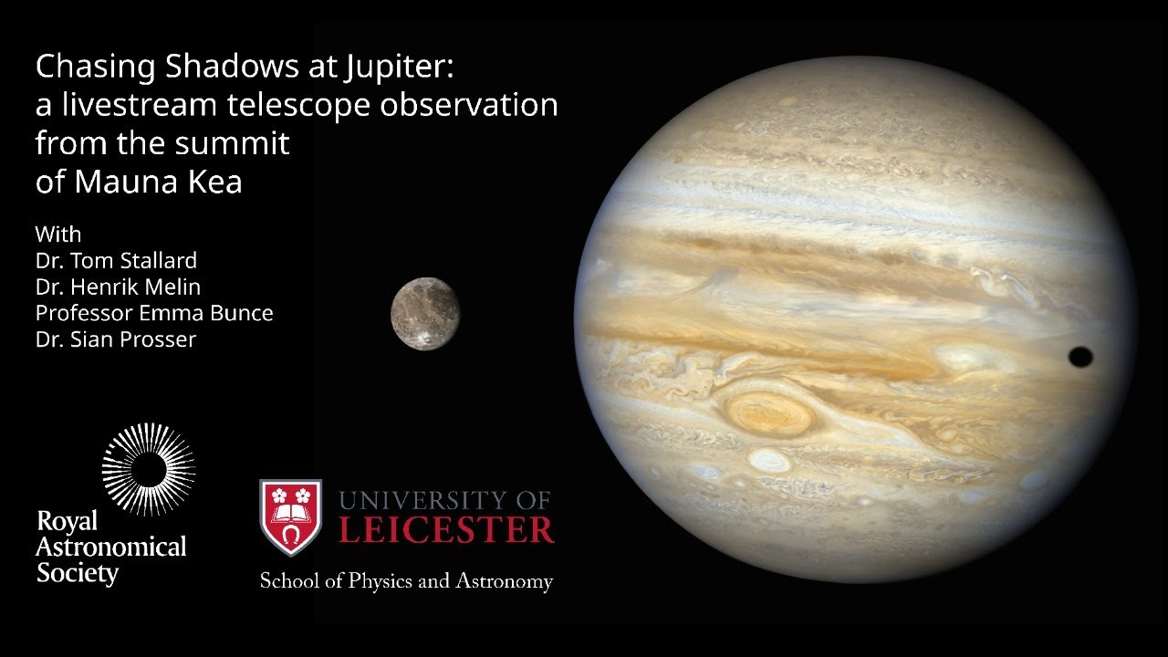 Chasing Shadows at Jupiter: a livestream telescope observation from the summit of Mauna Kea