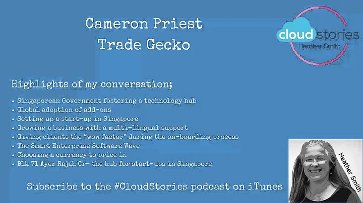 Ep.9 Cameron Priest  TradeGecko  Kiwi cloud invent...