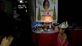 Jennywin 4Th Bday 1St Birthday Without Her Papa