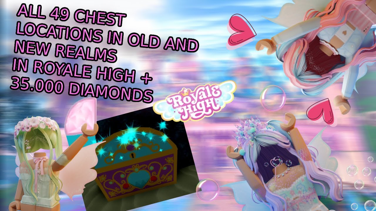EVERY SINGLE CHEST LOCATION IN ROYALE HIGH 🏰 (CAMPUS 3, MAZE, OLD REALMS) + 35 000 FREE DIAMONDS