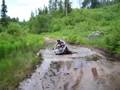 Yamaha wolverine in mud