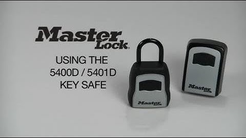 Master Lock | Operating the 5400D & 5401D Lock Boxes | SafeSpace®