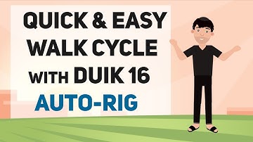 DUIK16: one-click WALK CYCLE & Auto-Rig !! Easy After Effects Tutorial
