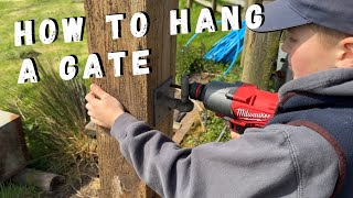 Teaching Max How to Hang a Gate (The Wrong Way)