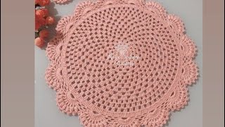 SOUSPLAT DELICADO FEITO COM ANNE /FÁCIL/RÁPIDO @Rosesabinocroche #crochearte  #crochet screenshot 3