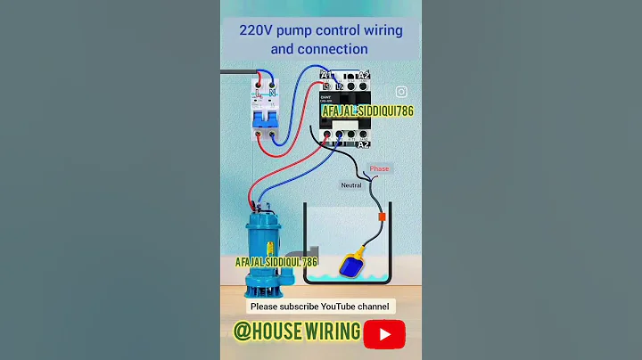 float switch connection with pump #pump #shorts #shortvideo #float