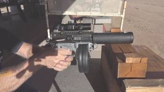 25 second Video 7.62x25  first shot with the AR/PPSH 72 round drum, the ugly as promised.