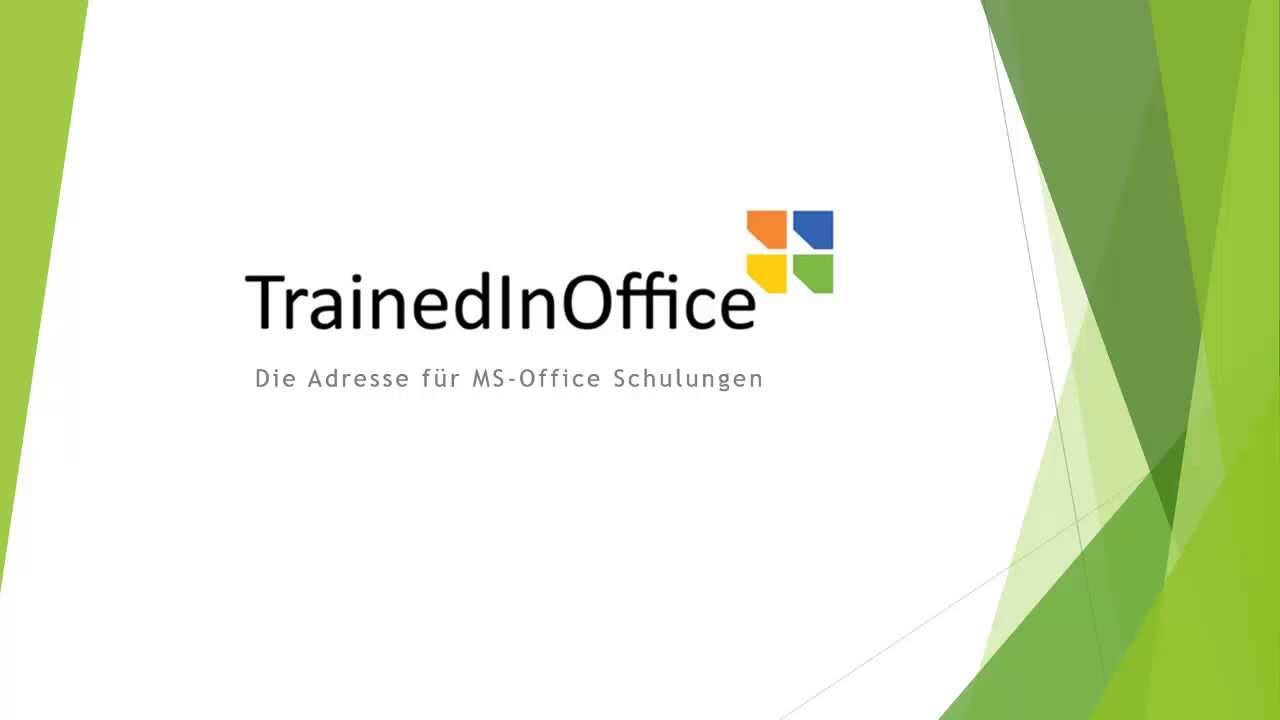 MS Office Schulungen bundesweit - von Profis mit Praxiserfahrung - TrainedInOffice
