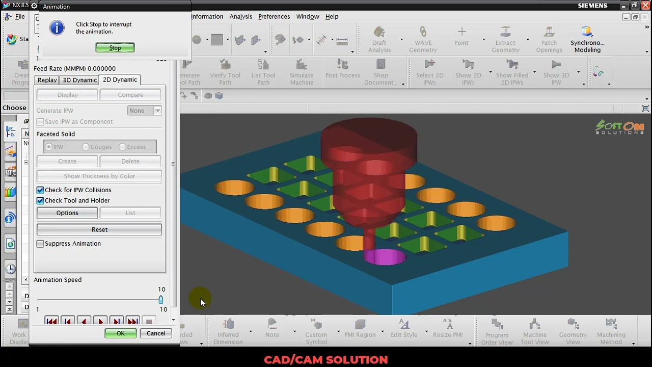 NX CAM 8.5 TRAINING - Part 4 DXF Machining, Machine Simulation, Post Building