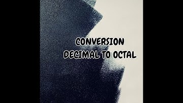 3.Conversion#Decimal To Octal#Decimal Fraction To Octal