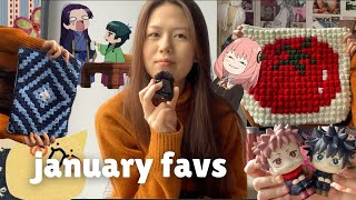JANUARY RECAP: turning 17, crochet tapestry, peak animes...