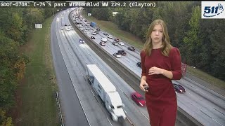 Some lanes reopen on I-75 NB after pothole caused delays