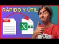 Cómo convertir PDF a EXCEL rápido y fácil | TRANSFORMAR .PDF a .XLS o .XLSX