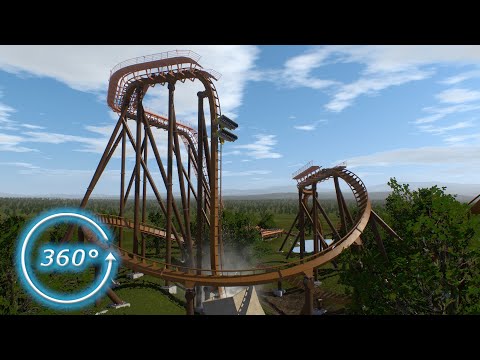 360 VIDEO | VR | Dive Machine Roller Coaster POV --- 4K | 60fps | 3D