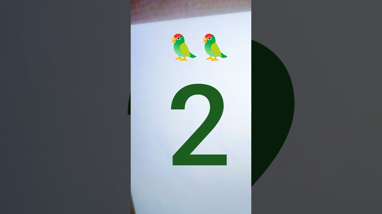 Drawing from Number 2 | Easy trick to draw with 2 