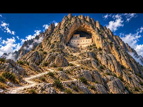 Video Walking to a Monastery Hidden in the Cliffs — 4K Walking Tour