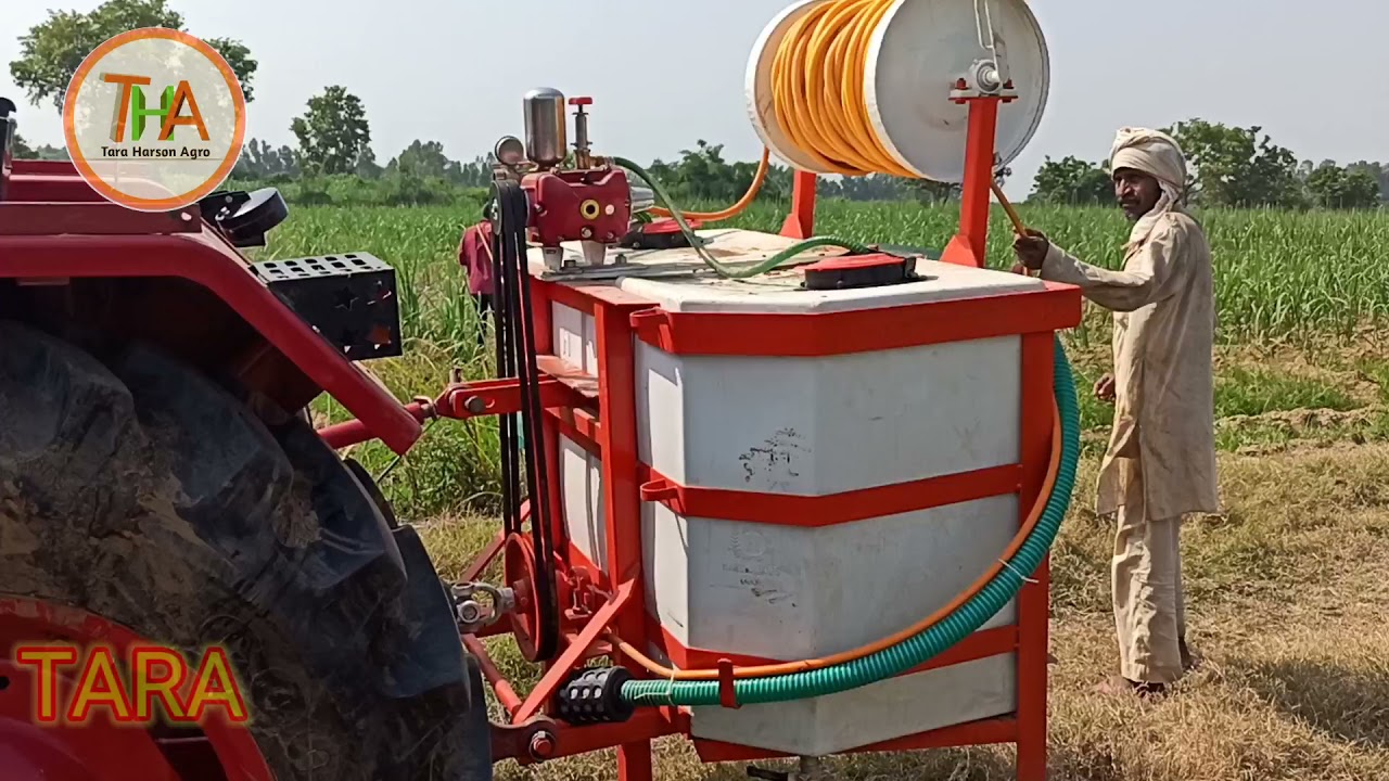 Agricultural sprayer, tractor spray pump