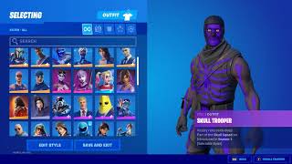 Og Purple Skull Trooper Locker Showcase Fortnite Battle Royale