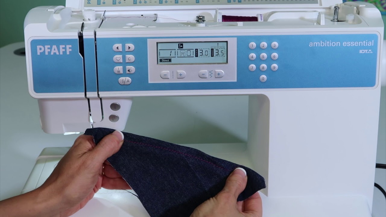 Pfaff Ambition Essential 25 Triple Straight Stitch YouTube