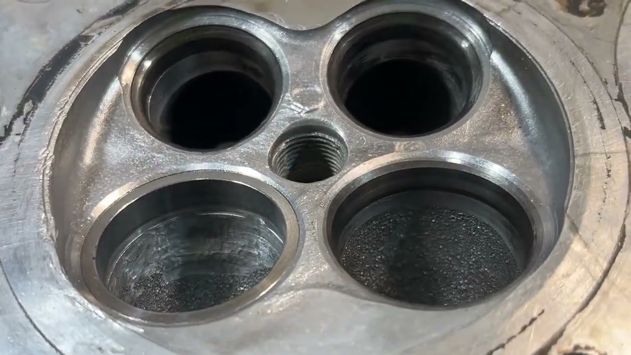 👆 Ремонт трещин закончен ГБЦ Двигатель Toyota 3UZ-FE (4.3 л, V8) Lexus LS430. Гбц готова к установке