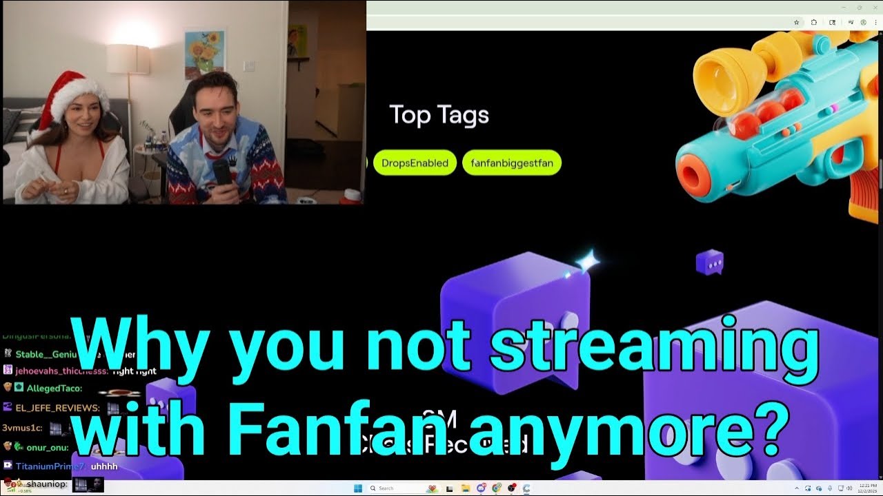 Alinity просит Артера объяснить верхний тег, который гласит: Fanfanbiggestfan