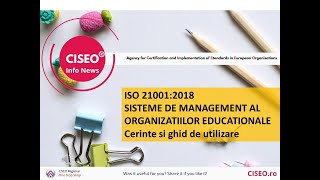 PASTILA CISEO -  ISO 21001 MANAGEMENTUL ORGANIZATIILOR EDUCATIONALE