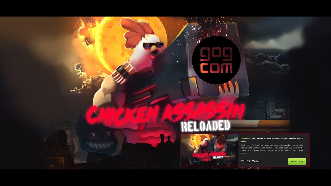 Free Game ! Chicken Assassin: Reloaded ! GOG ! 72 Hours including 18 12 2024