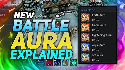 CABAL MOBILE BATTLE AURA FIRE, ICE,AQUA AT LIGHTNING EXPLAINED