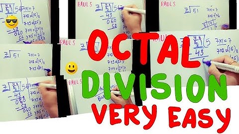 Octal division | easy way of learning 😁