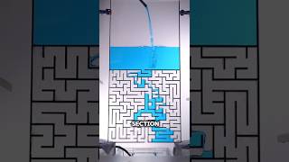 When Water Solves a Maze! | Can Water Outsmart a Maze? | #shorts #maze #experiment #didyouknow