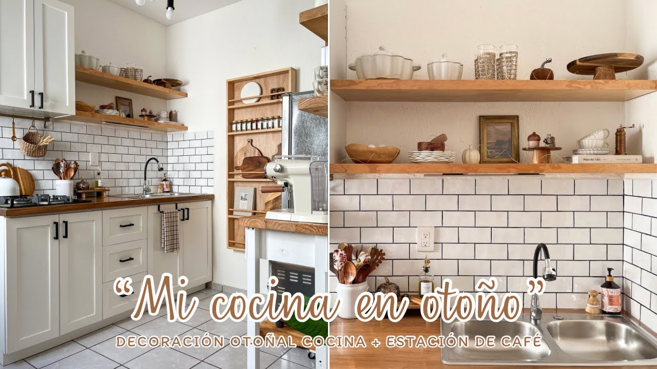 🐿️🍂 DECORACIÓN DE OTOÑO 2025 | COCINA PEQUEÑA ✨ IDEAS PARA DECORAR EN OTOÑO | ENCHILADAS SUIZAS 🌮