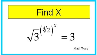 Find X Exponential Equation Simplification.