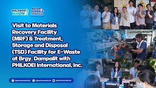 Visit to Materials Recovery Facility & Treatment, Storage and Disposal Facility for E-Waste