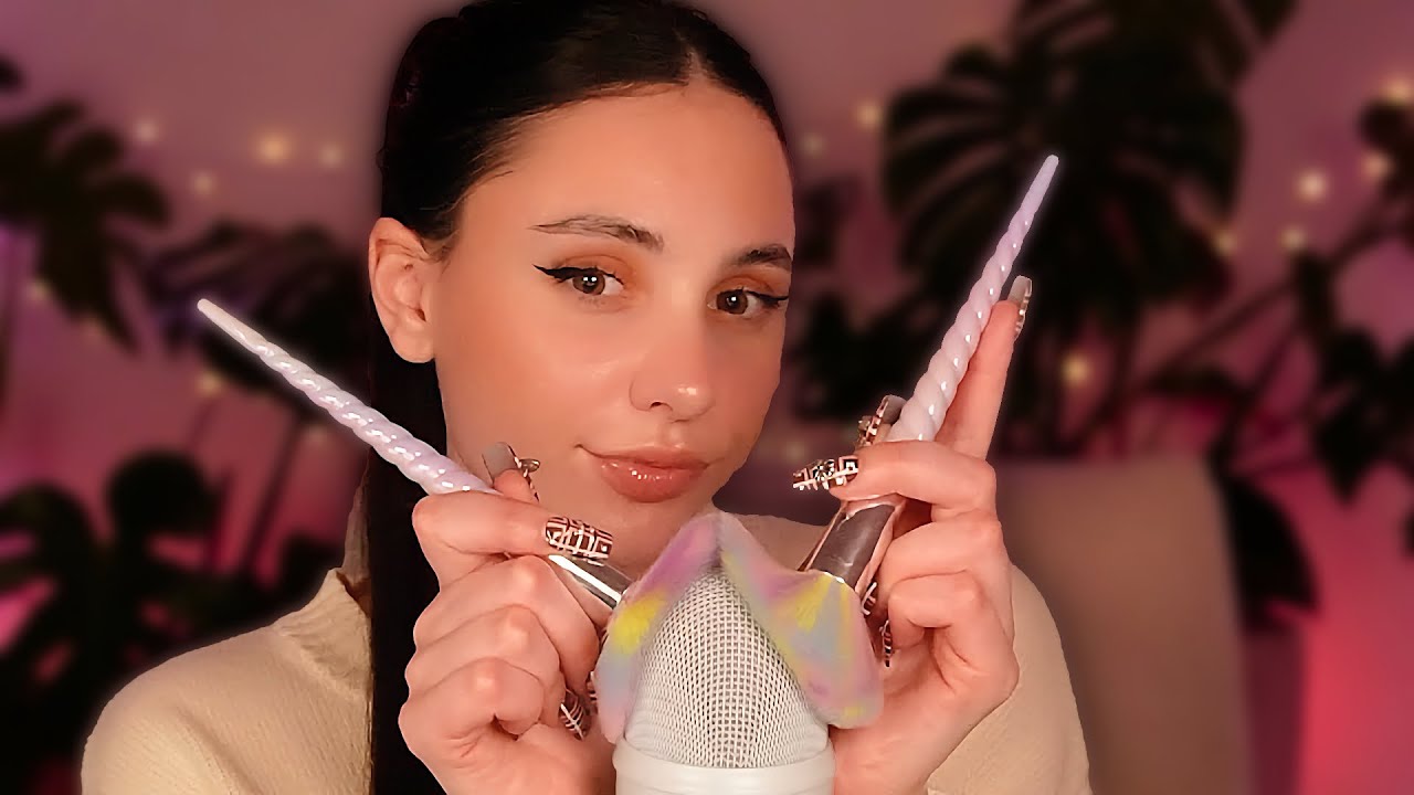ASMR 1h intense Mic Brushing 🎙️💤 brushing you to sleep 🌛 NO TALKING ...
