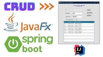 CRUD 2024 Spring Boot 🍃 con Java FX ♨️ BD MySQL Interfaz Grafica GUI IntelliJ IDEA #java #mysql