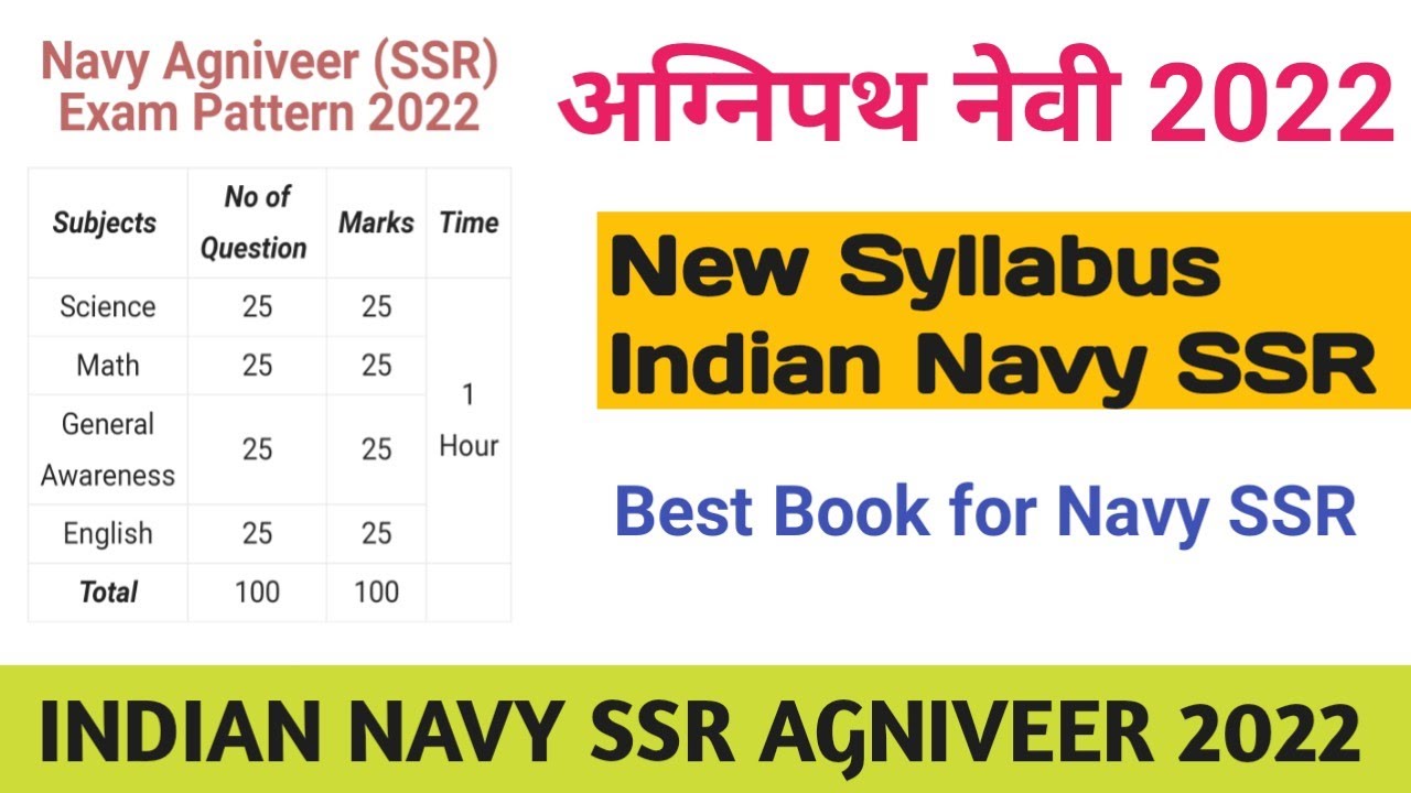 AGNIVEER NAVY SSR SYLLABUS 2022 | NAVY AGNIPATH OFFICIAL SYLLABUS 2022 |
