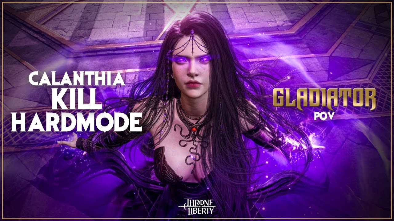 Calanthia - Hard/Difficult Mode Kill 12 Man Raid - (GS Spear) Gladiator PoV - Throne and Liberty