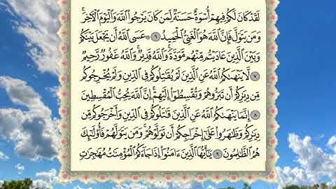 سورة الممتحنة بصوت القارئ عبدالرحمن جمال العوسي