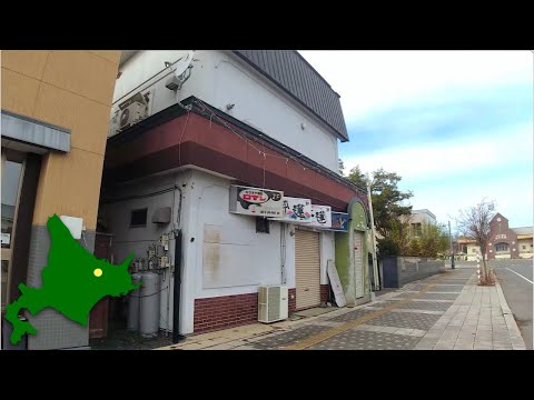 訓子府町の商店街を散歩 | 2023年11月 | 4K Japan Walk