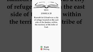 Uncover Ramoth in Gilead: Joshua's Ancient Decree! ✨