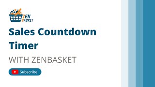 Sales Countdown Timer Training Video