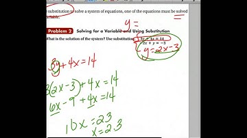 6-2 Solving Systems Using Substitution