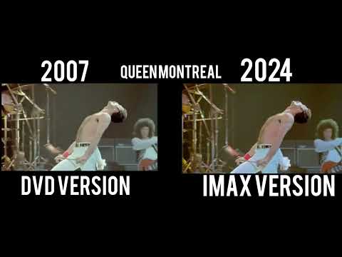 Queen Live At Montreal '81 Comparasion 2007 Dvd Vs 2024 Imax Release Thrailer