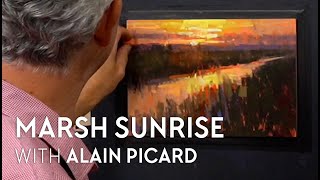 Pastel Painting – Marsh Sunrise