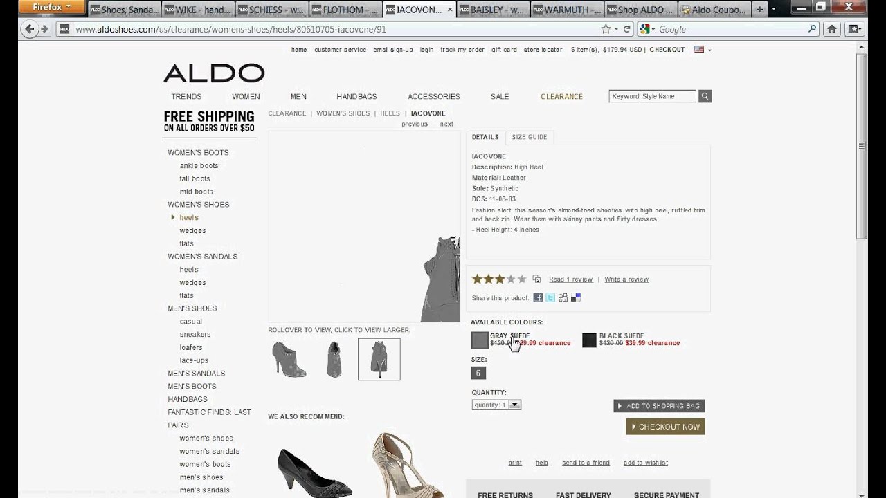 aldo shoes online shopping