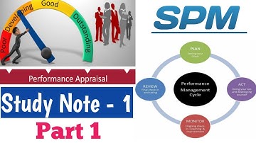 SPM | CMA Final | Study Note 1 | Conceptual Framework of Performance Management | Part 1