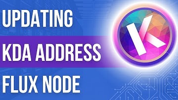 Updating your KDA Address on your Flux node