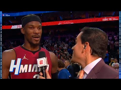 Jimmy Butler talks about Joel Embiid, Postgame Interview